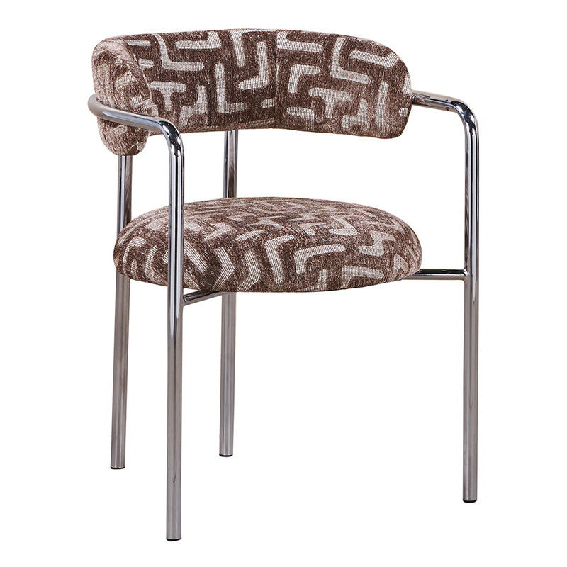 Art Deco Stoel Bruin – elegante eetkamerstoel met tijdloze uitstraling | Zwarthuisje