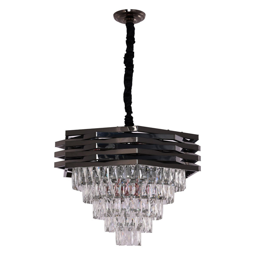 Hanglamp Crystal zwart