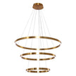 Hanglamp Neo koper/goud 3-ring