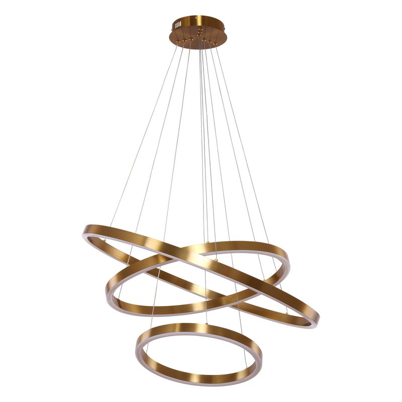Hanglamp Neo koper/goud 3-ring