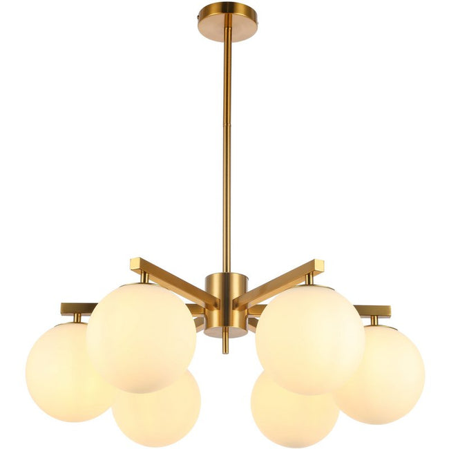 Hanglamp Stella Wit 6-licht