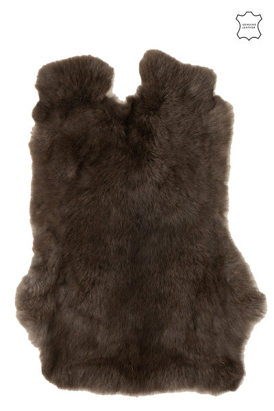 Konijnenvacht donkerbruin