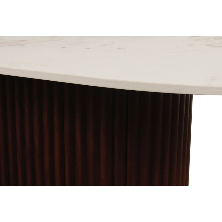 Urban salontafel marmer/walnoot