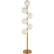 Vloerlamp Jenna wit/goud