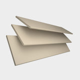 Houten jaloezieen lamellen creme op maat - Zwarthuisje