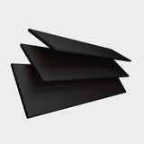 Houten jaloezieen lamellen zwart op maat - Zwarthuisje